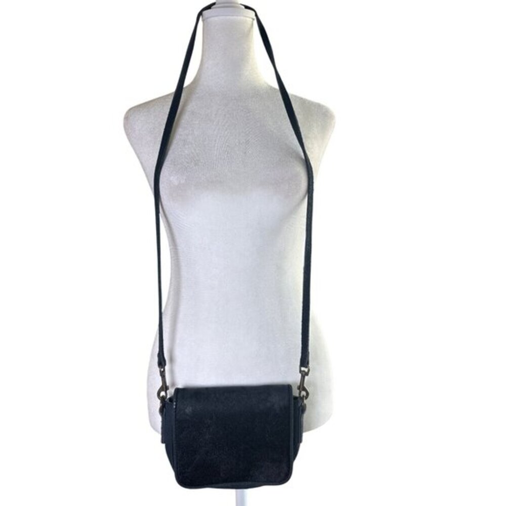 Liebeskind Berlin Black Crossbody Bag Ponyhair Leather Purse Small